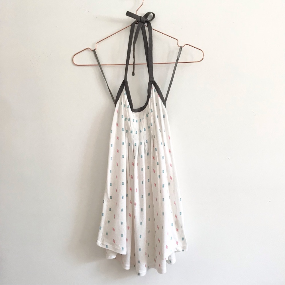 UO Silence+Noise XS Tie Neck Tank Top